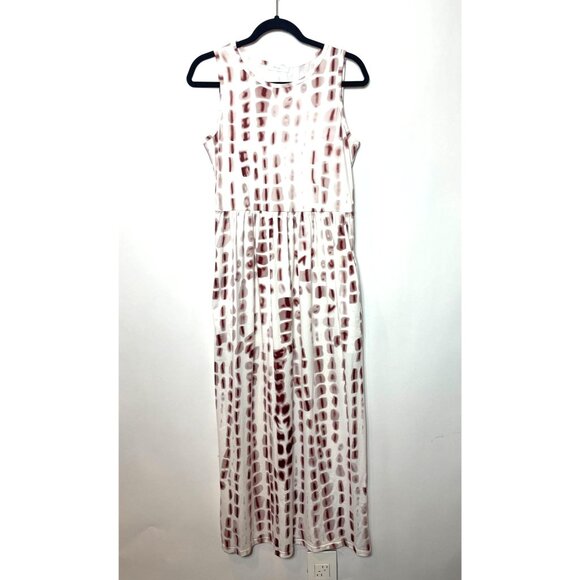 Hount Summer Sleeveless Striped Flowy Casual Long Maxi Dress With Pockets Medium - Picture 7 of 14